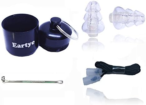 Noise Cacelling Earplugs, Reusable Sillicone High Fidelity Earplugs Fit Your Ears Perfectly Used for Sleeping/Concert/Musicians/Travels/Snoring/Motorcycles/Big Sound Places With Carrying Case