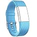 iGK For Fitbit Charge 2 Bands, Adjustable Replacement Bands with Metal Clasp for Fitbit Charge 2 Wristbands Special Edition SkyBlue Large