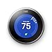Google, T3007ES, Nest Learning Thermostat, 3rd Gen, Smart Thermostat, Stainless Steel, Works With Alexa primary