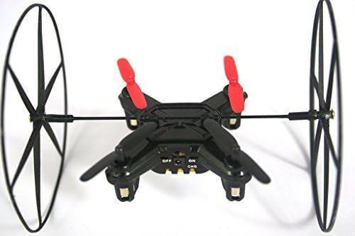 XoomBot Mini Drone Rolling Spider Remote Control 2.4 GHZ 4 Channel Gyroscope Helicopter Quadcopter Drone UFO Aircraft with Wheels, Fly, Roll, and Flip