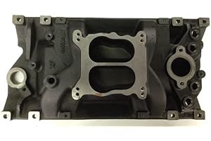 MARINE ENGINES 4 LESS Cast Iron Marine Intake Manifold for Mercruiser, Volvo Penta, Indmar engines years 1997-2015. 5.0L, 5.7L. 4BBL Vortec 8 Bolt. Replaces 8M0061387.