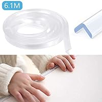 Wemk New Transparent Table Edge Furniture Corner Protectors, 20ft Widen & Thicken Baby Proofing Edge Safety Bumpers Strip, Safety for Child