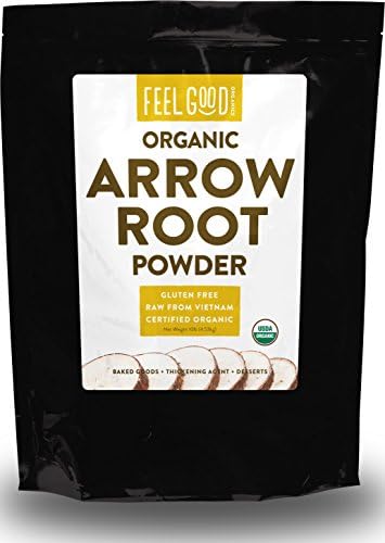 Organic Arrowroot Powder (Flour) - 10 Pound Resealable Bag - 100% Raw From Vietnam - by Feel Good Organics