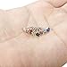 LOYALLOOK 8Pcs Surgical Steel Crystal Flower Nose Ring Stud Straight Bone Stud Ring with Box