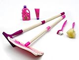 Little Treasures Helper Kids Pretend Play Cleaning Playset for Ages 3 and Up, 6 Piece