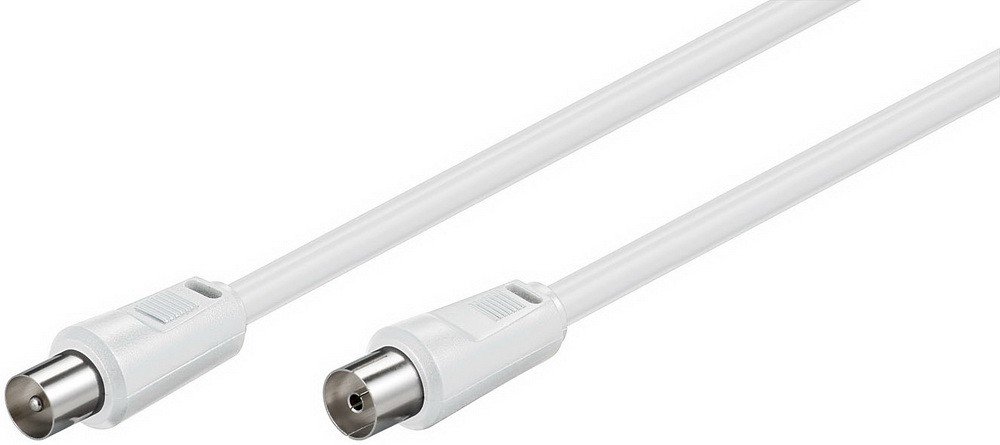Goobay 27466 Antenna cable (80 dB) 2x shielded - Coaxial male > Coaxial female (fully shielded)