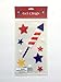Independence Day 4th Of July Gel Window Cling Bundle: 4 Items: Two Packs of Owl Gel Window Clings, One Pack of Welcome Gel Window Clings, Plus One Pack of Firework Gel Window Clings