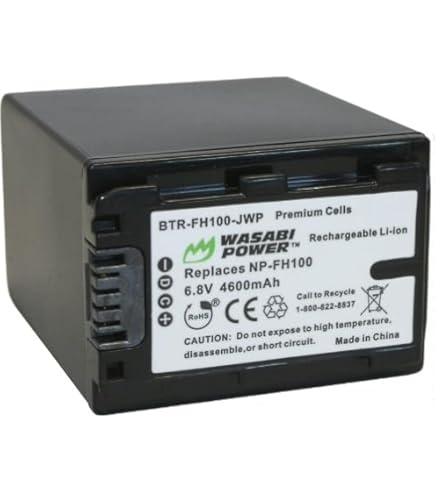 Amazon.com : 2100mAh Battery Pack For Sony NP-FH30, NP-FH40
