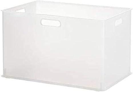 Amazon サンカ 収納ボックス シンプル 洗える 積み重ね スッキリ 取っ手付き Lサイズ クリア色 幅38 9 奥行26 6 高さ23 6cm Squ インボックス Nib Lcl 日本製 収納ケース ボックス オンライン通販
