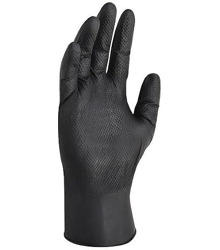Amazon.com: Kleenguard™ Kraken Grip Fully Textured Black Nitrile
