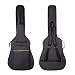 CAHAYA 41 Inch Acoustic Guitar Bag 0.3 Inch Thick Padding Waterproof Dual Adjustable Shoulder Strap Guitar Case Gig Bag with Back Hanger Loop, Black