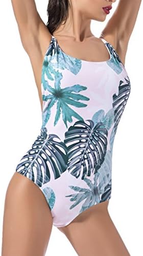 Qpladlse Swimwear Women's One Piece Swimsuit Reversible Lace-Up BathingSuit(FBA) (S, Monster fruit)