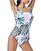 Qpladlse Swimwear Women's One Piece Swimsuit Reversible Lace-Up BathingSuit(FBA) (M, Monster fruit)