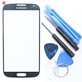 Blue Samsung Galaxy S4 SIV S 4 S IV i9500 GT-I9505 Front Outer Glass Lens +Tools
