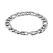 THREE KEYS JEWELRY 6mm 10mm Mens Figaro Chain for Men Cuban Link Chain Stainless Steel Bracelet Gifts Silver Figaro Bracelets for Women