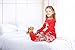 Girls Matching Doll&toddler Deer 4 Piece long cotton Christmas Pajamas Kids Pjs size8t