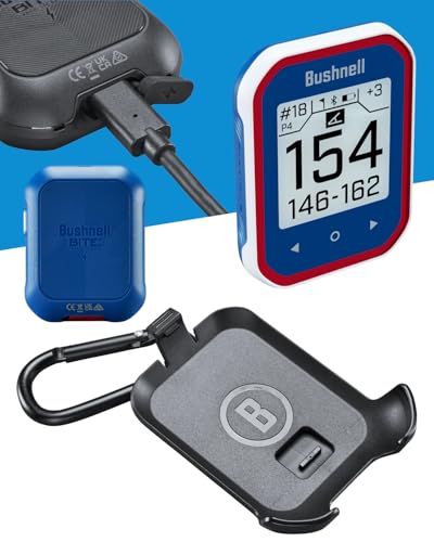 Wearable4U - Bushnell Phantom 3 Slope GPS Golf Green with Slope Technology, Touchscreen, Magnetic Cart Mount with Bundle (Blue & Lens Cloth)