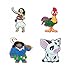 CharmTM MN Set of 4 PVC Shoe Charms (Generic) for Crocs Natives Party Favors by