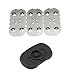 New Black Flat Mouthpiece & 3 Pack screen Replacement Parts Accessories for Pax 2 and Pax3