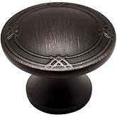 Cosmas 10 Pack 9462ORB Oil Rubbed Bronze Cabinet Hardware Round Knob - 1-5/16" Diameter