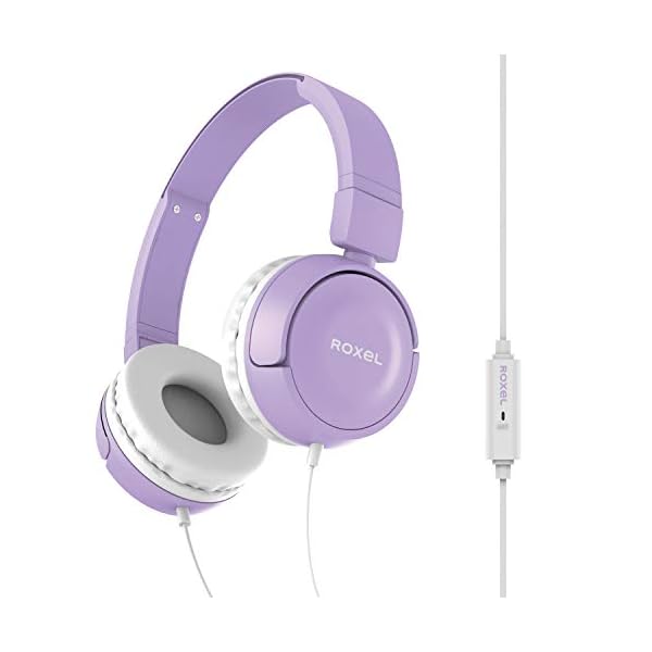 Roxel-RX110-Powerful-Bass-Lightweight-Wired-Foldable-Headphones-with-Mic-Ergonomic-On-Ear-Headphone-Compatible-with-Android-and-IOS-Devices-Answer-Incoming-Calls-Purple Roxel RX110 Powerful Bass Lightweight Wired Foldable Headphones with Mic, Ergonomic On Ear Headphone Compatible with…