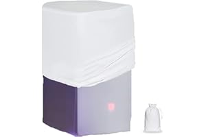 Skyour White 10"/12"/15" PA DJ Speaker Cover Scrim Stretchy Speaker Cover for Wedding Church Club (RSC128W)