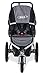 BOB Revolution Flex 2.0 Jogging Stroller - Up to 75 pounds - UPF 50+ Canopy - Adjustable Handlebar, Black