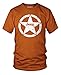 Jeep Shield New 4x4 Sheriff In Town Funny T-Shirt - (Burnt Orange) Large