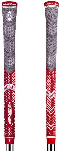 KINGRASP Multi Compound Golf Grips Set of 2 (Free 2 Tapes Included),Anti-Slip,Super Stability,Cord Rubber, Golf Club Grips,Standard/Mid Size, 3 Colors Optional