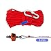WUKONG Fishing Magnet Rope w/Carabiner, 6MM x 20M(65ft) Nylon Twisted Braided Rope,550 Lbs Breaking Strength All-Purpose Braided Rope Sports, Pet Toys, Crafts & Indoor Outdoor Use