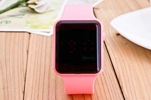 AAIND Luxury Brand Mens Sports Watches Digital LED Military Watch Women Fashion Casual Children Electronics Wristwatches Hot Clock (Pink Colour)