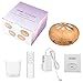 Diffuserlove Diffuser 550ML Ultrasonic Remote Control Essential Oil Diffuser Wood Grain Cool Mist Humidifier with 7 Color LED Lights Waterless Auto Shut-off for Home Bedroom Yoga Office (Yellow)