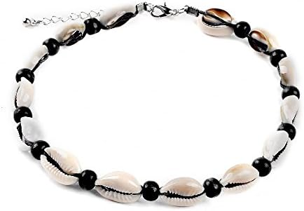 gnrjgs Summer Beach Shell Conch Jewelry Handmade Sea Shell Necklace Choker Anklet Bracelet Bohemian Beach Chain