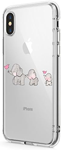 Case Compatible with iPhone X Case Silicone Gel Rubber Cover Clear Cute TPU Protect Bumper Phone Case for iPhone XR/Xs Max