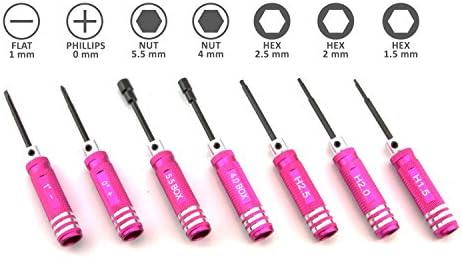 Strongrr New 7 Pcs Ulitmate Professional Precision Screwdrivers Repair Tool Kit for Hobby RC DHK Hobby RAZ-R BL 1/10 2.4GHz Brushless Electric RTR RC Truck