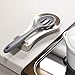 iDesign Forma Spoon & Spatula Rest for Kitchen Countertops - Brushed Stainless Steel
