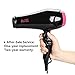 Berta 1875W Professional Lightweight Hair Dryers With Concentrator, Negative Ionic Ceramic Blow Dryers Fast Drying With AC Motor for Natural Hair,Hot Tools Salon Hair Dryers - ETL Certified,black