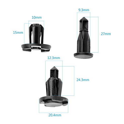 image for GOOACC 10296409 415Pcs Bumper Car Retainer Clips & Plastic Kit-19 Most
