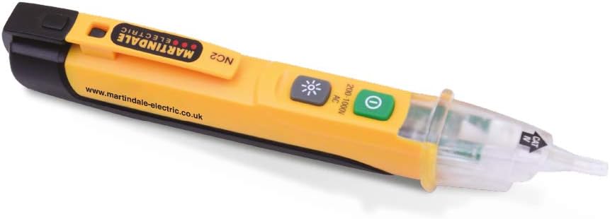 Martindale NC2 Non-contact Voltage Tester Yellow 200V-1000V AC Audible LED