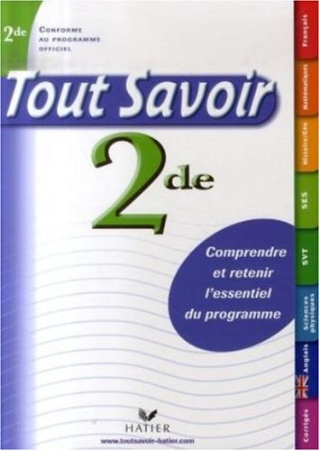 Tout savoir 2e