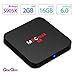QacQoc M9C max Android 6.0 Marshmallow TV Box New Amlogic S905X Chipset [2G DDR3/16G eMMC] 4K Smart Box Unlocked 2.4G WIFI Media Player (M9C max)
