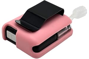 SUGAR MEDICAL Tandem Mobi EZ‑to‑Charge Clip – Charge Without Removing Case • Easy to Remove • Full Protection • Heavy‑Duty Stainless Steel Clip • Quick Access to Control Button • Full Privacy Coverage (Pink)