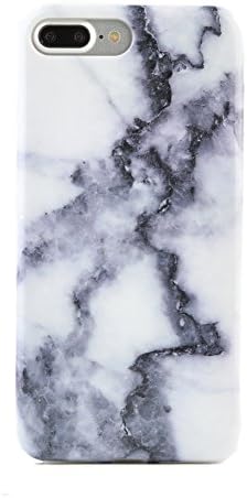Gray White Marble iPhone 7 PLUS Case by Velvet Caviar Protective Phone Cover (Gray Matter Marble)