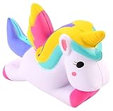 KawaiiToys Unicorn Jumbo Slow Rising Squishy Toy, Scented Soft Kawaii Squishy Animal Toy, White