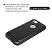 iPhone 7 Case, Moonmini Bumper Shock Absorbing Hybrid Hard Back Cover Slim Thin Protector for iPhone 7 - Black