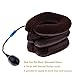 Bargain Crusader Inflatable Cervical Neck Traction Air Inflatable Pillow Neck Head Stretcher Pain Relief Collar (for Adults, Brown)