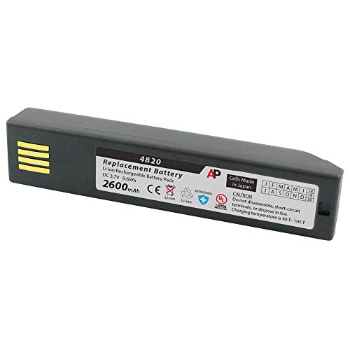 Replacement Battery for Honeywell 3820, 4820, 6320 and Xenon 1902. 2600 mAh