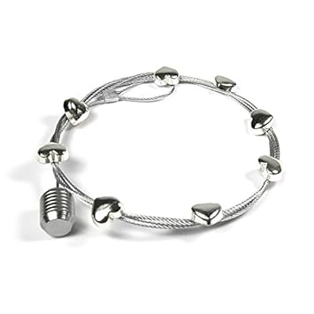 Magnetische Fotoleine / Fotoseil Herz, 8 Magneten, 150 cm lang - für Fotos, Postkarten, starke Magnete