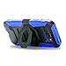S6 Active Case, Galaxy S6 Active Case, Cellularvilla Dual Layer [New Generation] [Heavy] [Duty] Rugged Holster Case with Kickstand and Belt Swivel Clip for Samsung Galaxy S6 Active G890 (Blue Black)