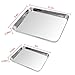 2pack Baking Sheet Cookie Sheets,Pure Stainless Steel Commercial Baking Sheets,Baking Pan Tray&Toaster Oven Sheets,Non Toxic & Healthy & Dishwasher Safe